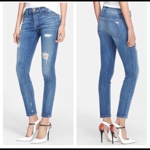 CURRENT ELLIOT The Stiletto Ripped Jeans